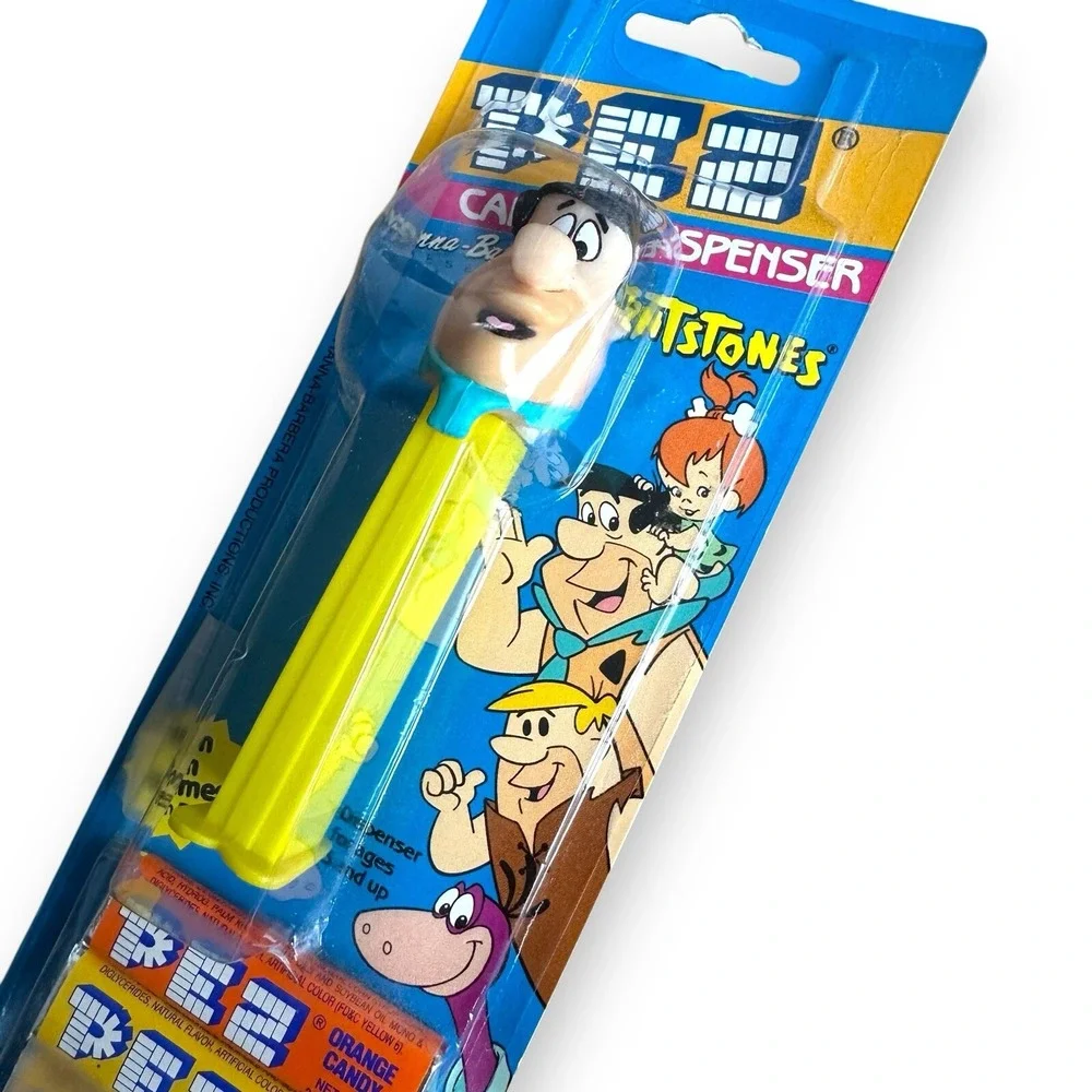 Vintage The Flinstones PEZ Dispenser & Collectible Flix‎ Gumball Machine Lot (2)